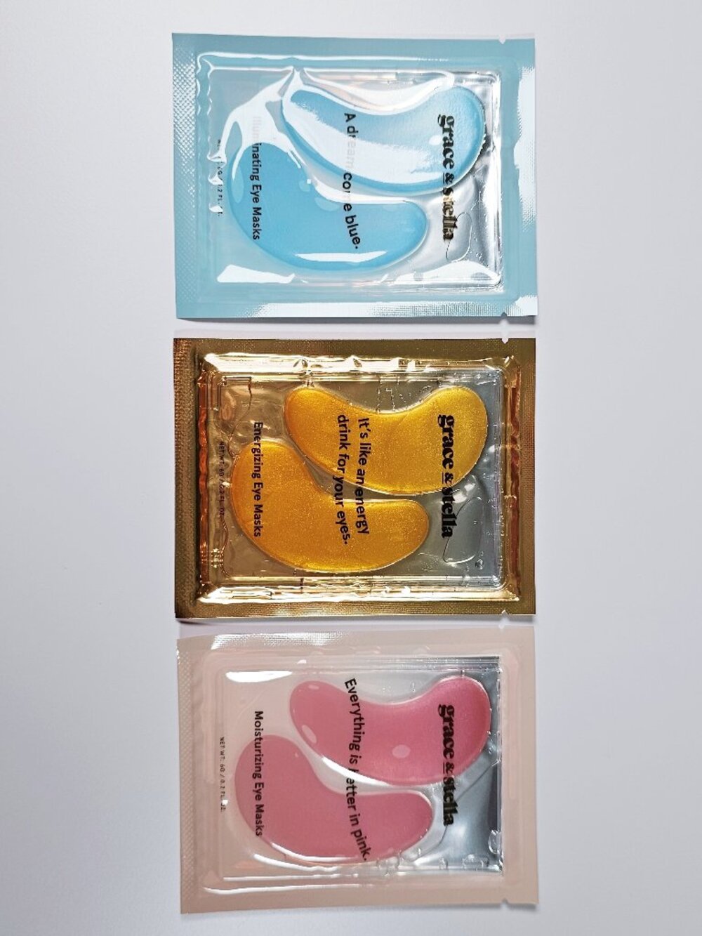 Grace & Stella 3 Eye Masks Set, Sealed, Exp 2028